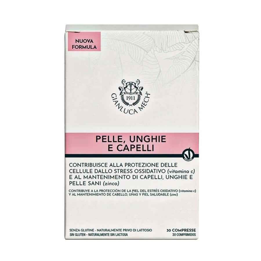 Gianluca Mech Integratore Pelle Unghie e Capelli 30 Compresse - Planethair 