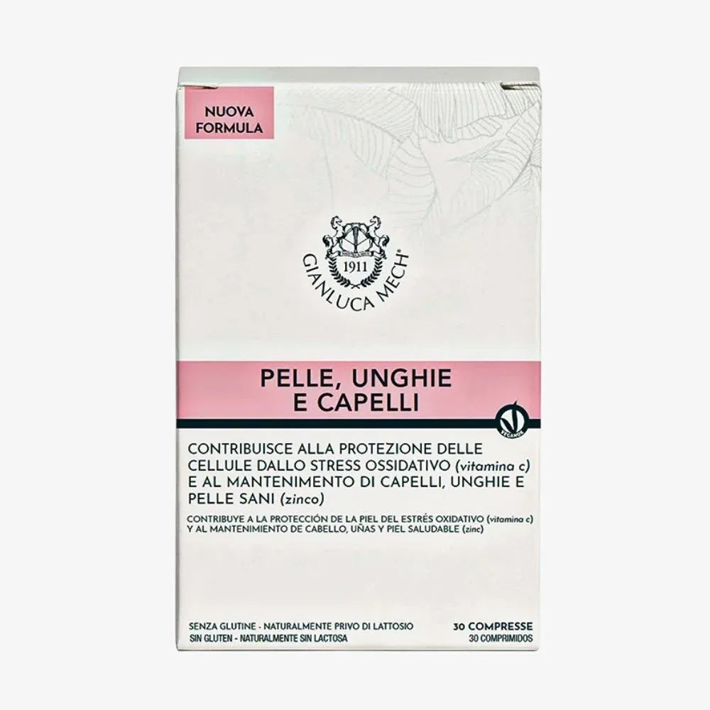 Gianluca Mech Integratore Pelle Unghie e Capelli 30 Compresse