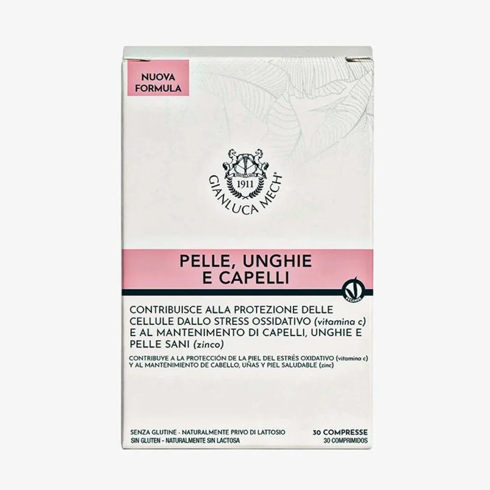 Gianluca Mech Integratore Pelle Unghie e Capelli 30 Compresse - Planethair