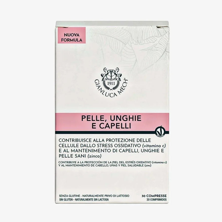Gianluca Mech Integratore Pelle Unghie e Capelli 30 Compresse - Planethair