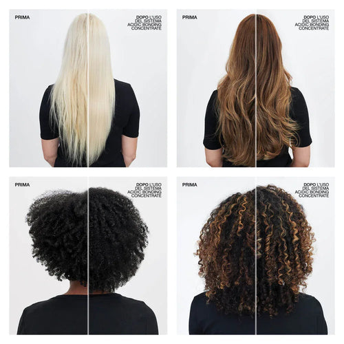 Risultato capelli riparati lucenti e morbidi con kit Redken Acidic Bonding