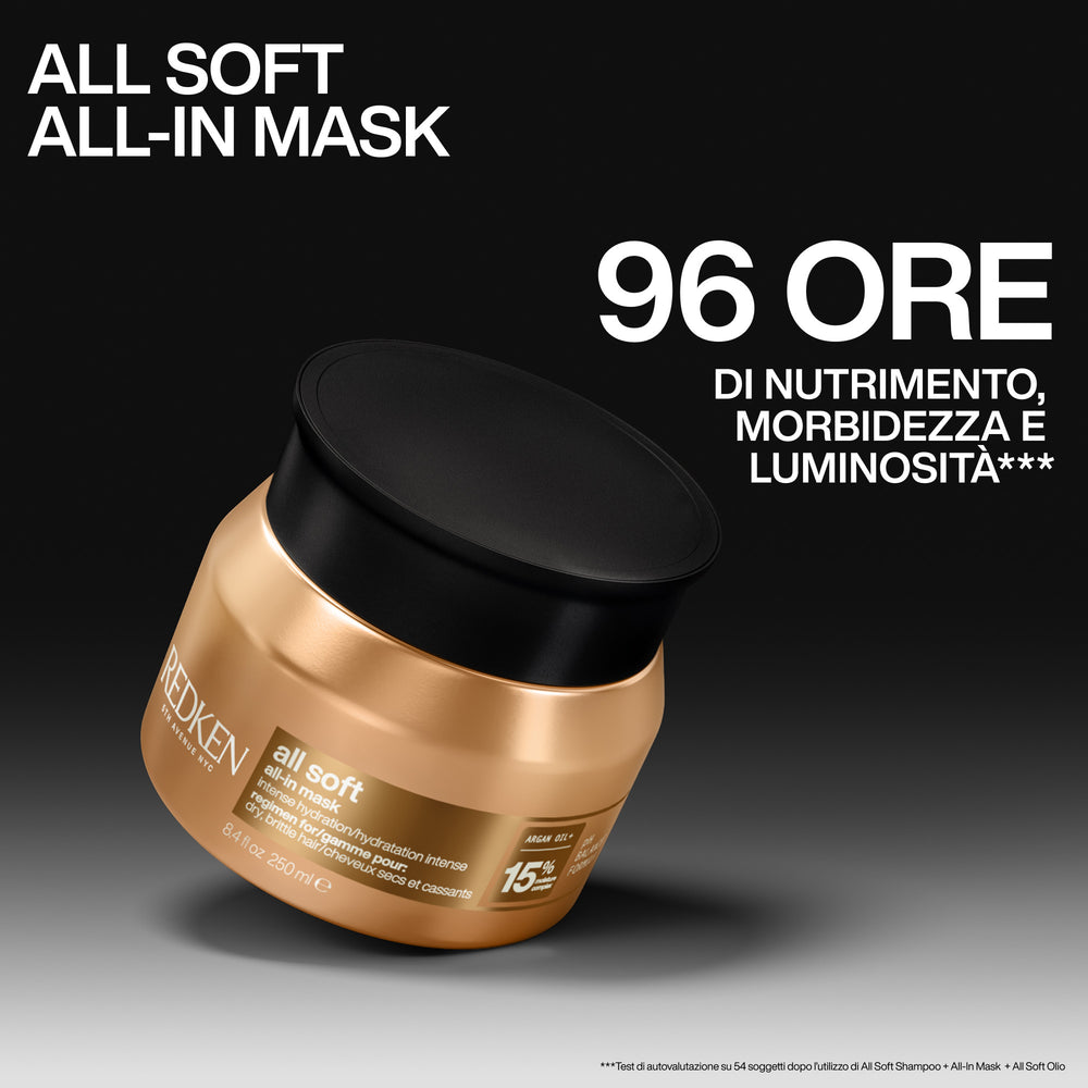 Redken All Soft All-In Mask 250ml – Maschera Idratante Capelli Secchi