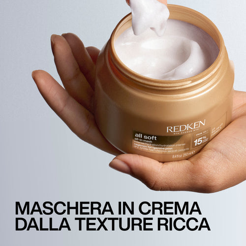 Redken All Soft All-In Mask 250ml – Maschera Idratante Capelli Secchi