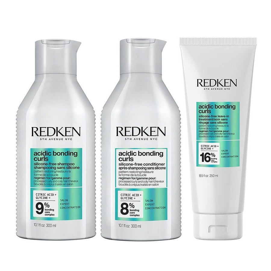 Redken Acidic Bonding Curls Trio Shampoo balsamo e Treatment - Capelli