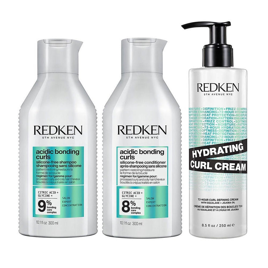 Redken Curl Defining Trio Shampoo Conditioner e Cream - Capelli
