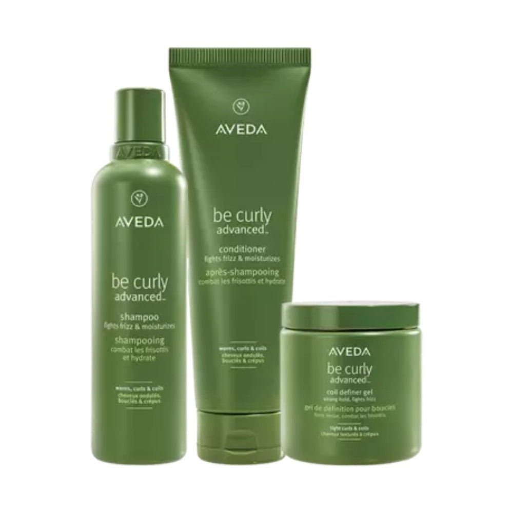 Aveda Be Curly Trio Shampoo Balsamo e Gel - Planethair 