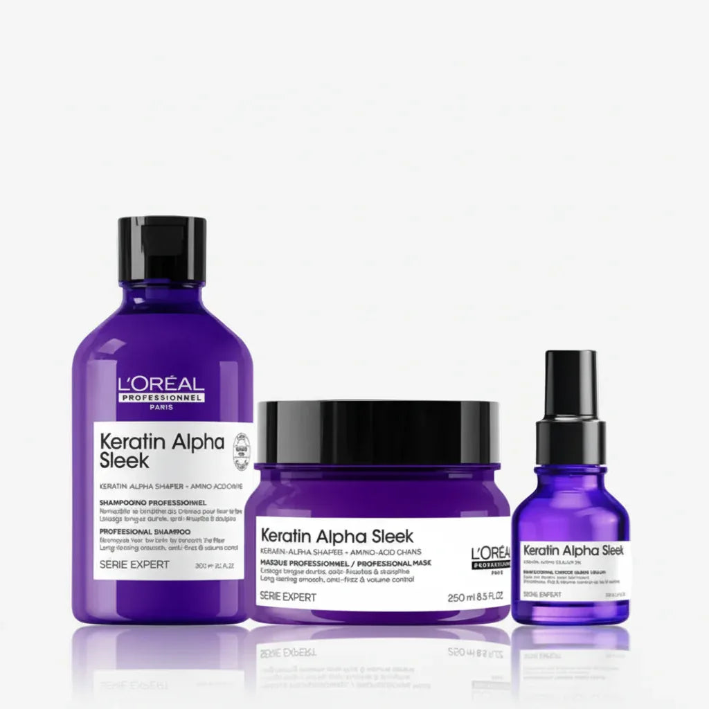 Routine Anticrespo Keratin Alpha Sleek L'Oréal Professionnel