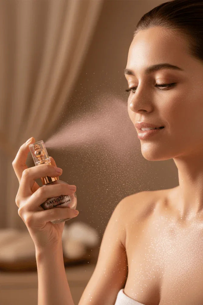 Australian Gold Raysistant Shimmering Powder Talco e Note Floreali - Planethair