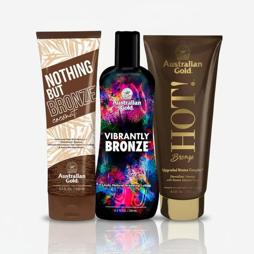 Australian Gold Colore Dark con Bronzers Kit – Hot! Bronze, Nothing But Bronze e Vibrantly Bronze
