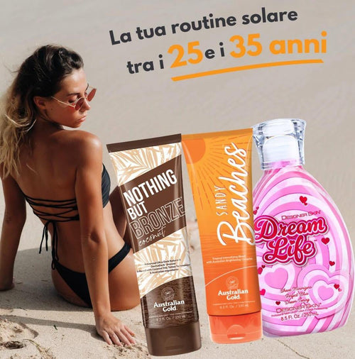 Australian Gold Routine Solare 25-35 Anni Kit per un colore caldo ed intenso
