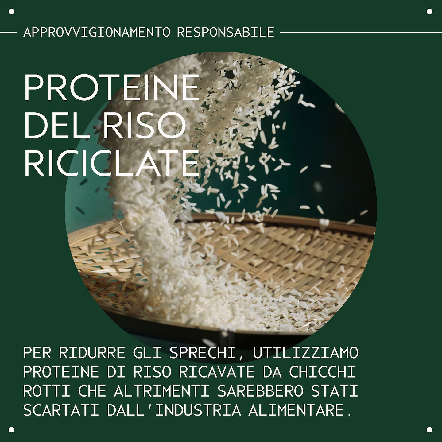 Aveda Abundant Blowout utilizzo di riso riciclato 