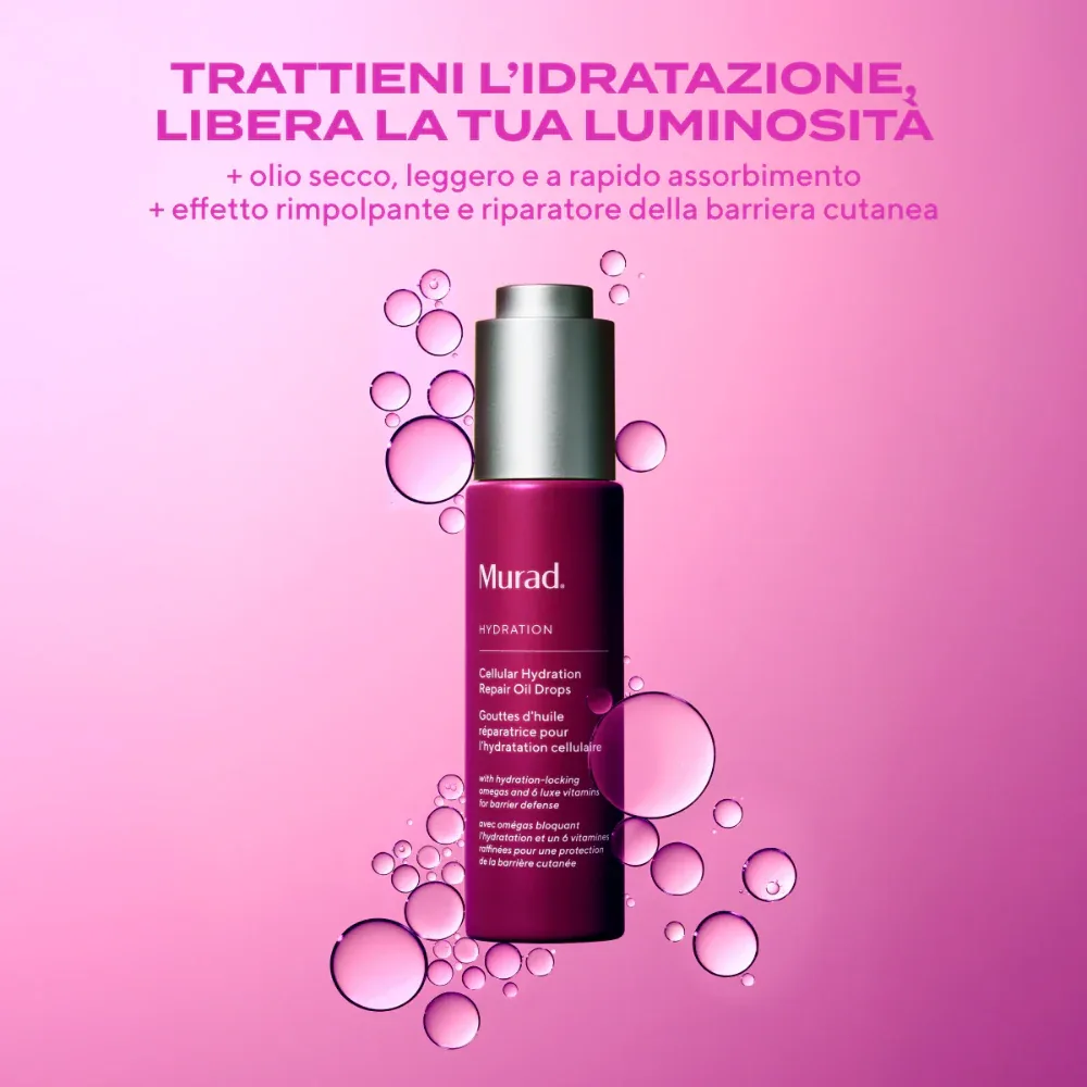 Benefici Murad Cellular Hydration Repair Oil Drops – idratazione cellulare profonda

