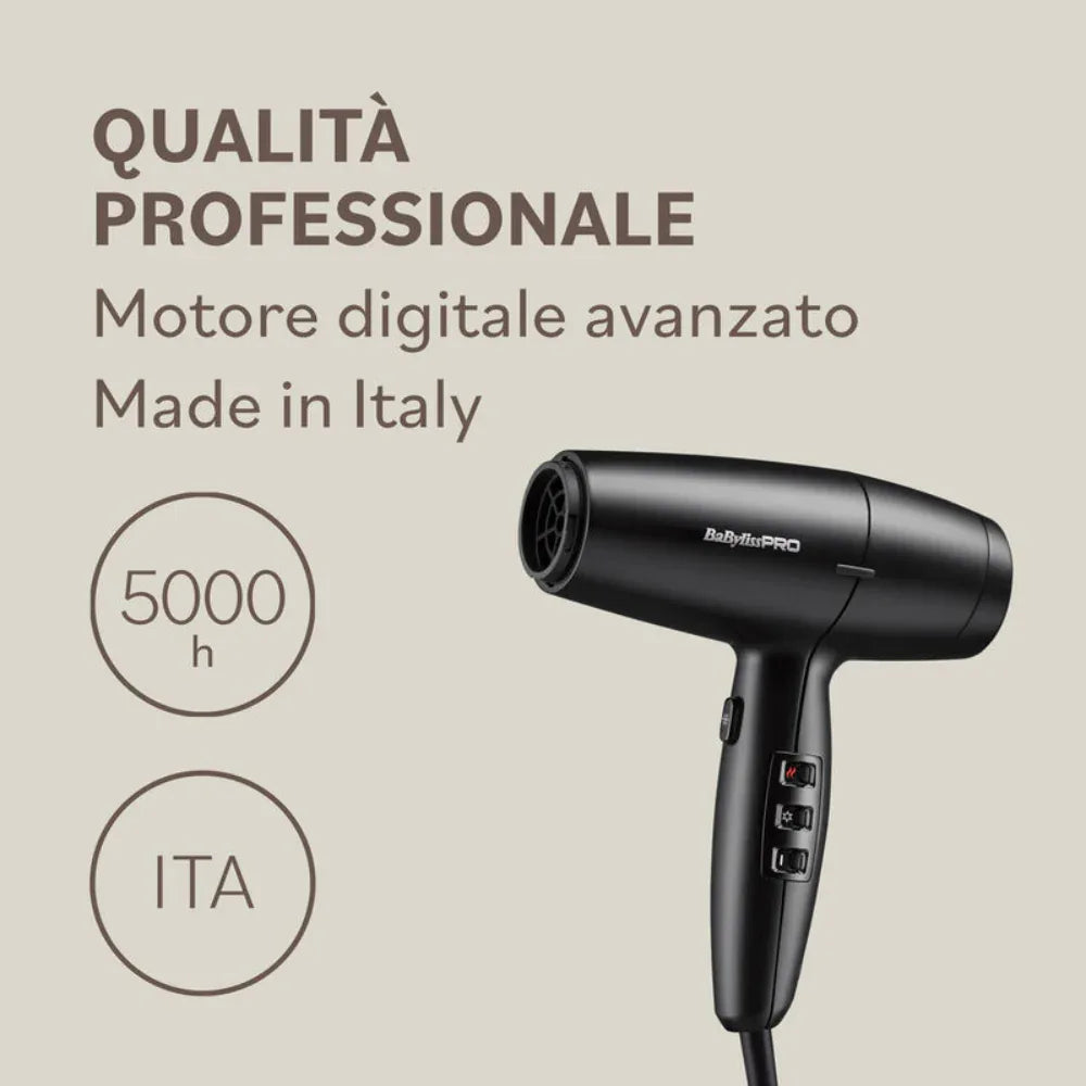 Concentratore ultra-sottile 4x70mm BaByliss Pro LUPIA per styling preciso su sezioni strette
