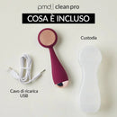 Contenuto confezione PMD Beauty Clean Pro: dispositivo, custodia e cavo USB