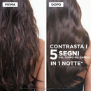 Contrasta i 5 segni del tempo sui capelli in una sola notte con  Chronologiste Night Serum di Kérastase