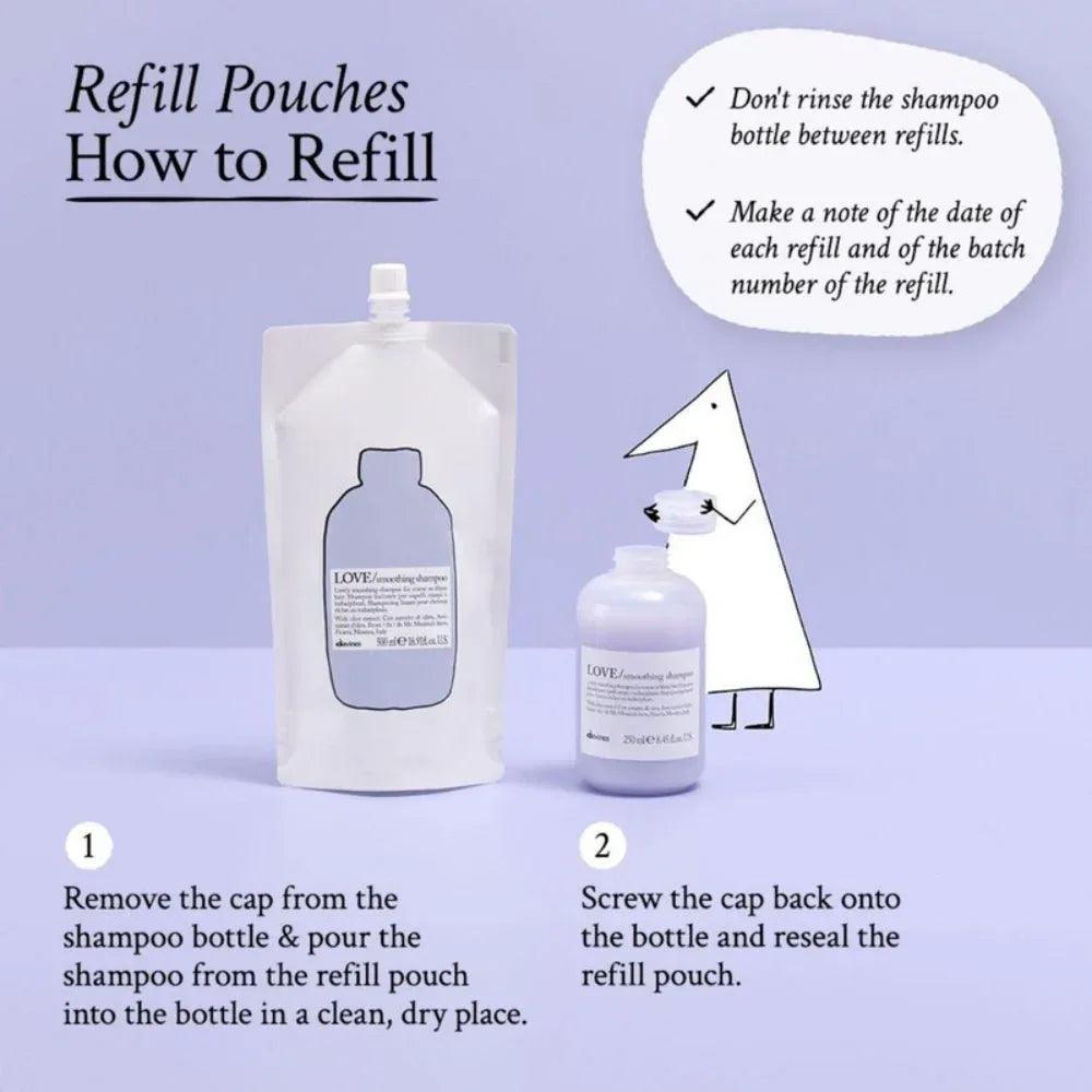 Davines Love Smooth Shampoo Refill capelli crespi 500ml - Planethair