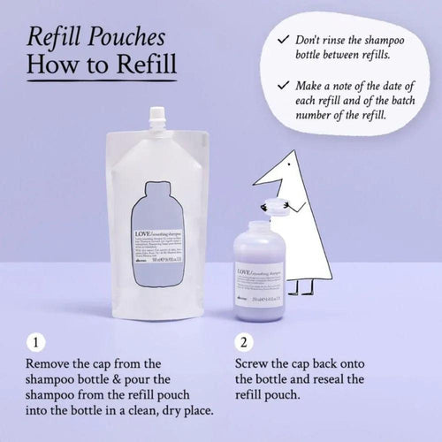 Davines Love Smooth Shampoo Refill capelli crespi 500ml - Planethair