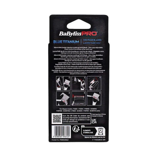 Babyliss Pro Testina MIM Titanium Blue Fade per FXone - Planethair