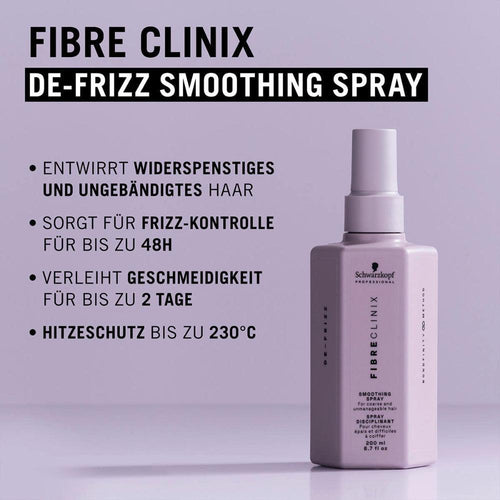 Fibre Clinix Smoothing Spray Schwarzkopf - trattamento leave-in anticrespo capelli ribelli
