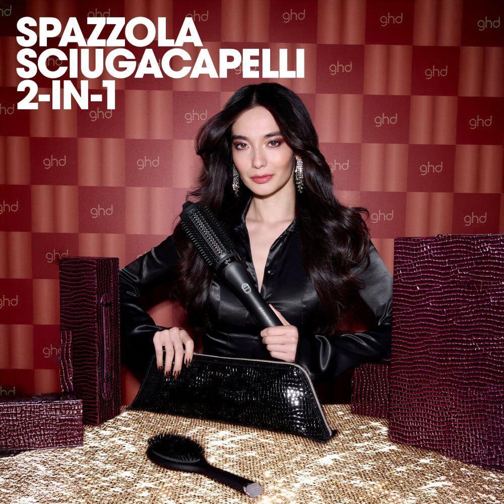GHD Duet Blowdry + Oval Dressing Brush - set regalo spazzola asciugacapelli e spazzola - Planethair