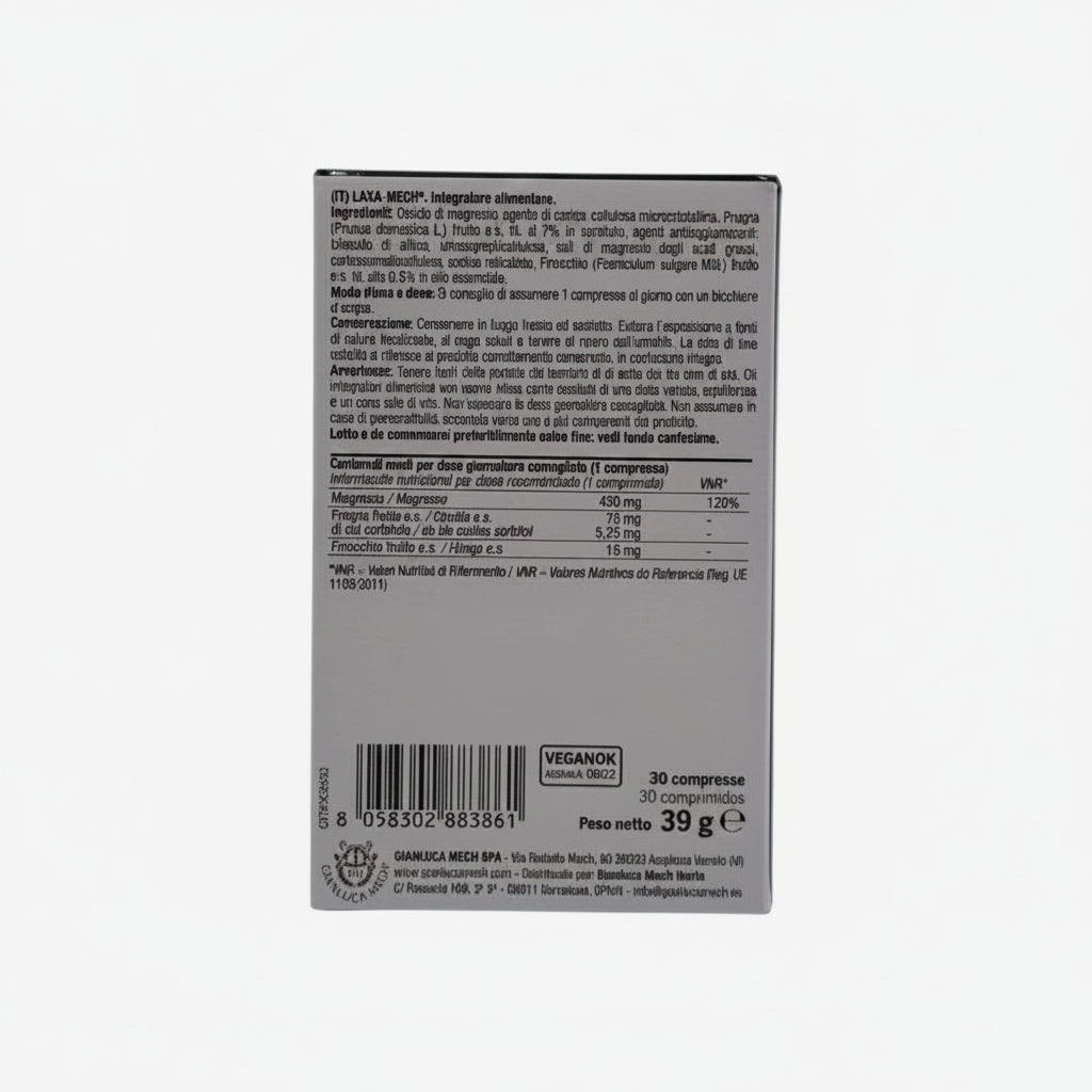 Gianluca Mech Integratori Flora Intestinale Intestinali Laxa-Mech 30 compresse
