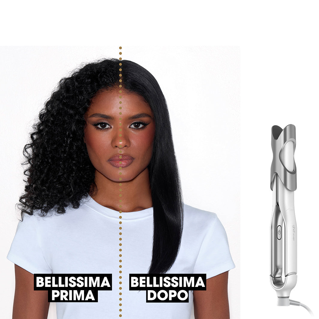 GHD Sculpt bianca prima e dopo lo styling