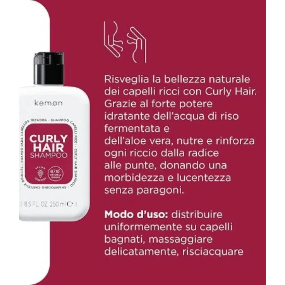 Kemon Curly Hair Shampoo capelli ricci 200ml - Planethair