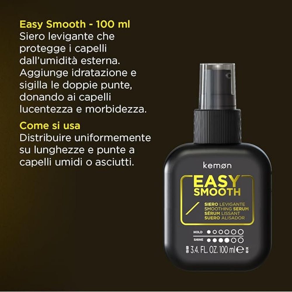Kemon Easy Smooth siero capelli levigante 100ml Kemon