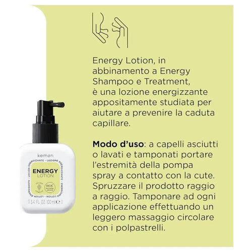 Kemon Energy Lotion energizzante anticaduta 100ml - Planethair