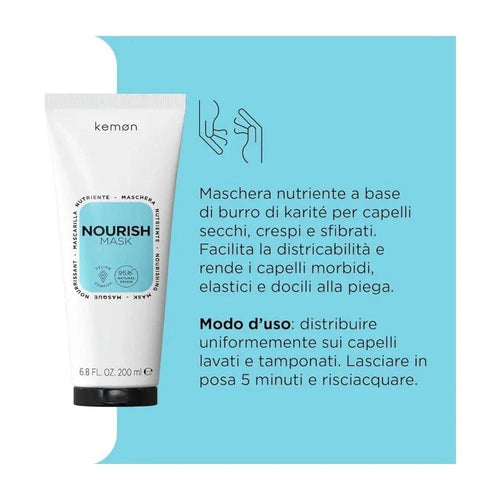 Kemon Nourish Mask capelli secchi 200ml - Planethair