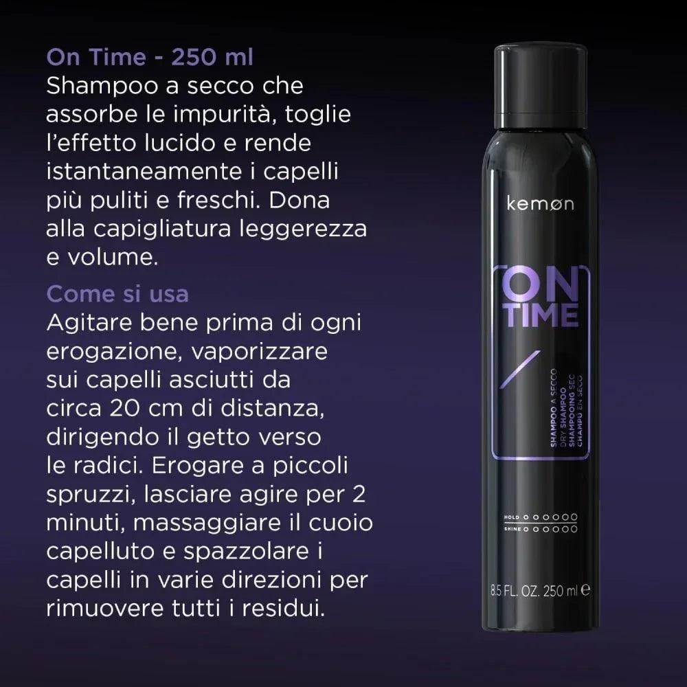 Kemon On Time shampoo secco 250ml - Planethair