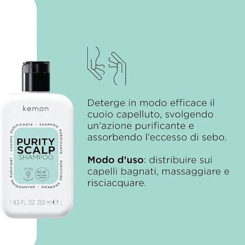 Kemon Purity Scalp Shampoo purificante 200ml - Planethair