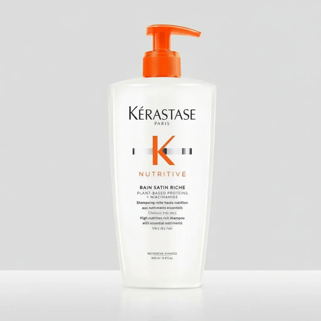 Kerastase Nutritive Bain Satin Riche shampoo capelli secchi medi e grossi formato ad uso salone 500ml 