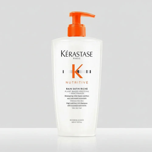 Kerastase Nutritive Bain Satin Riche shampoo capelli secchi medi e grossi formato ad uso salone 500ml 