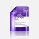 Keratin Alpha Sleek Shampoo professionale senza solfati, anticrespo e disciplinante, idrata i capelli, dona morbidezza e luminosità, Refill 500ml