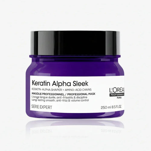 L'Oréal Professionnel Keratin Alpha Sleek Maschera professionale, anticrespo e disciplinante