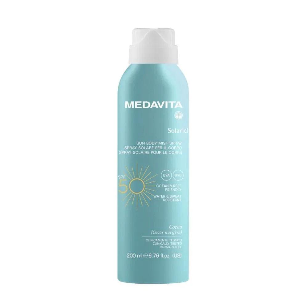 Medavita Solarich Sun Body Mist Spray protezione solare corpo 200ml - Planethair