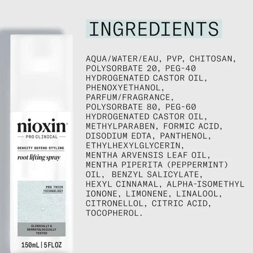 Nioxin Root Lifting Spray volumizzante capelli 150ml Nioxin