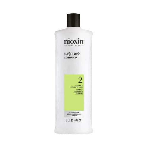 Nioxin System 2 Shampoo capelli naturali con assottigliamento avanzato - Planethair