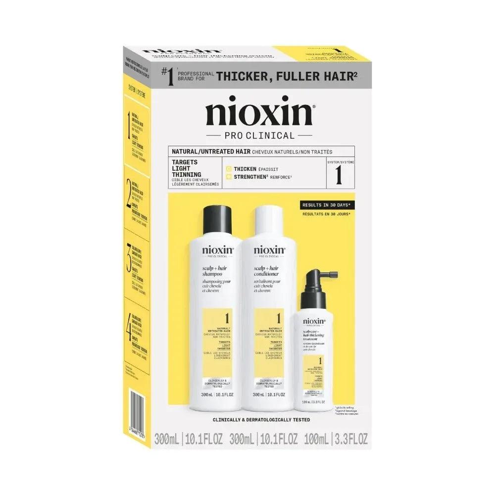 Nioxin System Kit 1 capelli naturali con assottigliamento lieve - Planethair