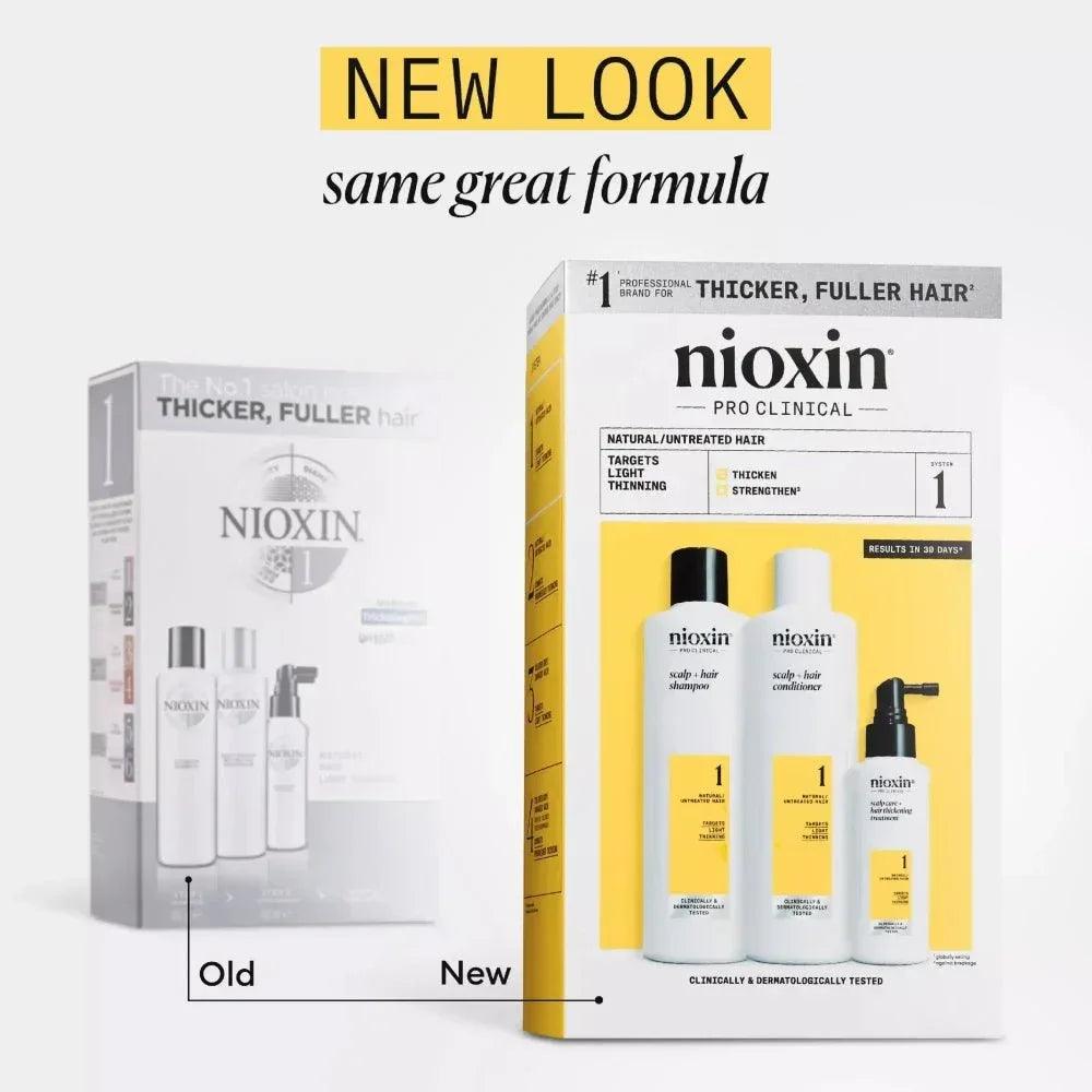 Nioxin System Kit 1 capelli naturali con assottigliamento lieve - Planethair