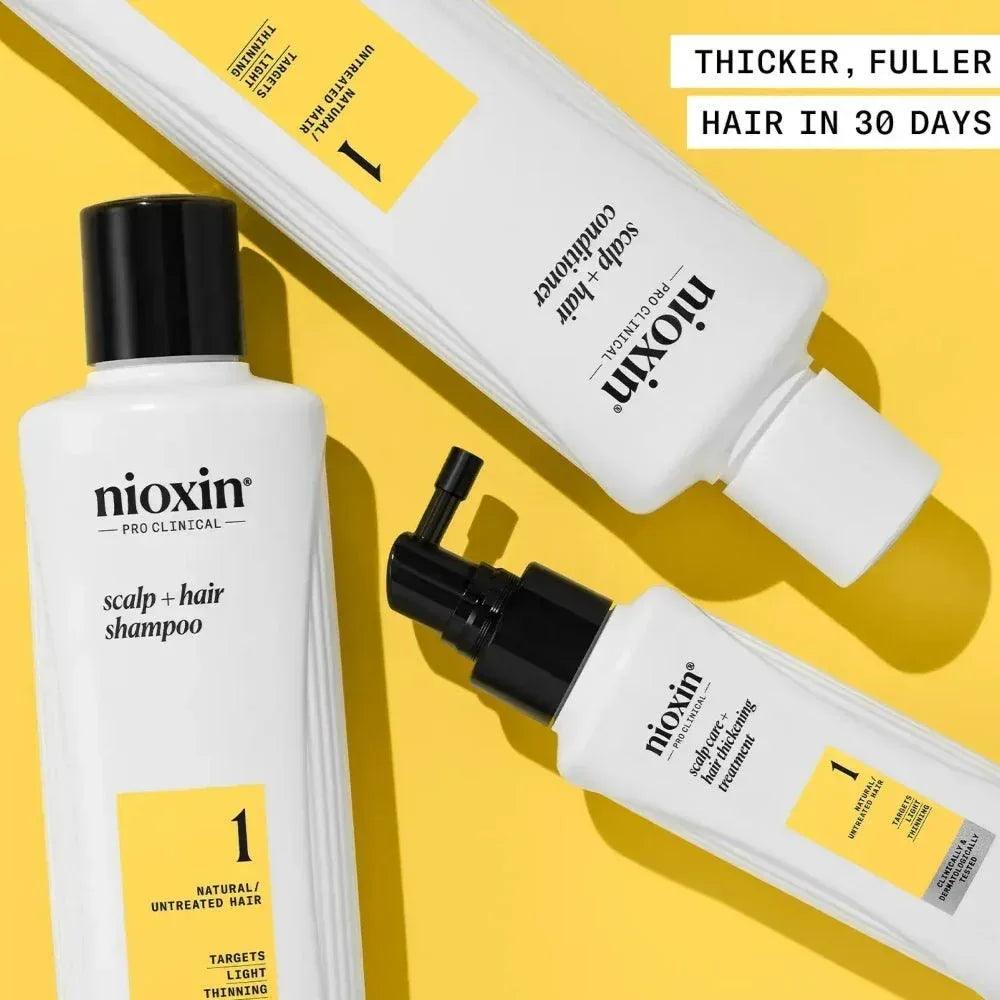 Nioxin System Kit 1 capelli naturali con assottigliamento lieve - Planethair
