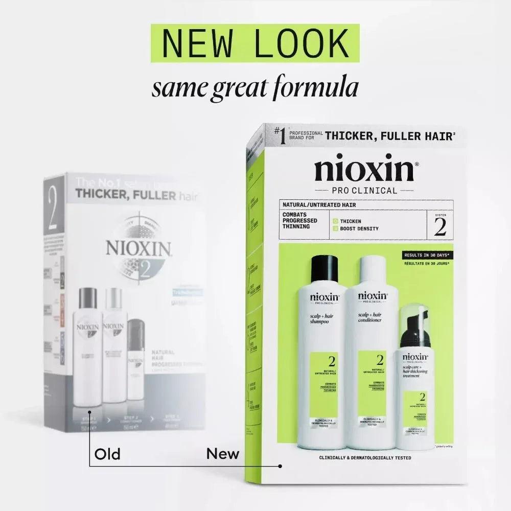 Nioxin System Kit 2 capelli naturali con assottigliamento avanzato - Planethair
