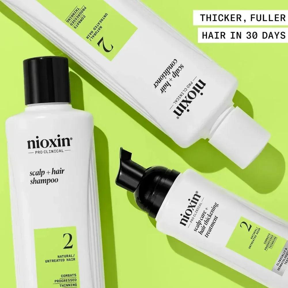 Nioxin System Kit 2 capelli naturali con assottigliamento avanzato - Planethair
