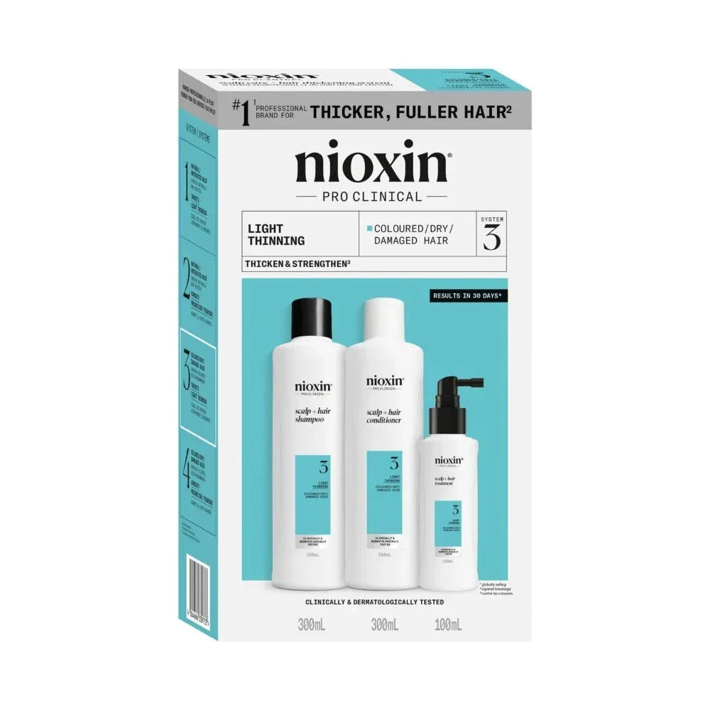 Nioxin System Kit 3 capelli colorati con assottigliamento lieve