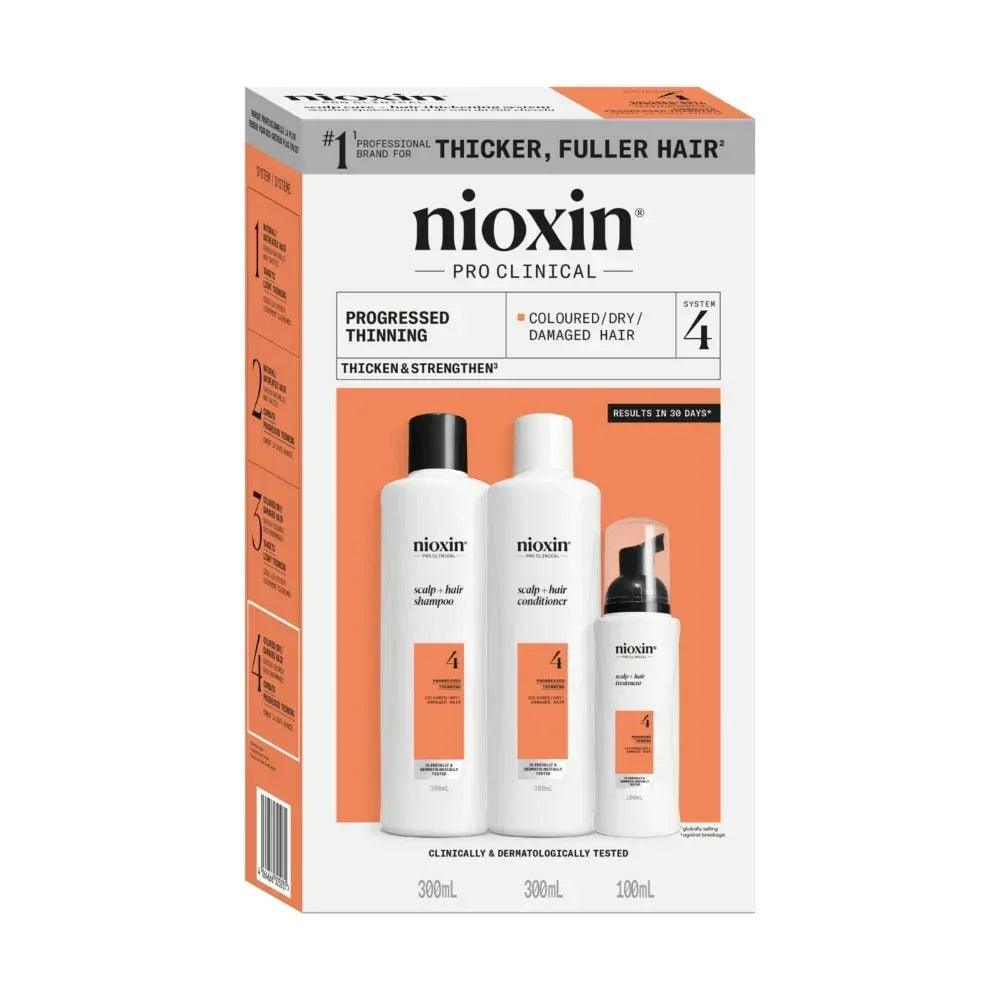 Nioxin System Kit 4 capelli colorati con assottigliamento avanzato - Planethair