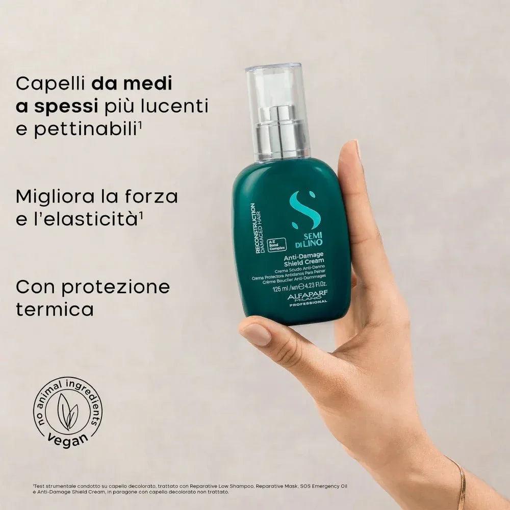 Reconstruction Anti Damage Shield Cream Alfaparf Semi di Lino damaged hair 125ml