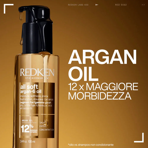 Redken All Soft Argan-6 Oil - olio idratante - Planethair