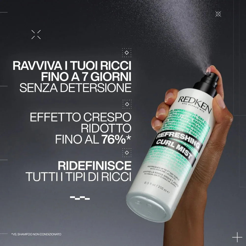 Redken Refreshing Curl Mist spray ravvivatore capelli ricci 250ml - Planethair