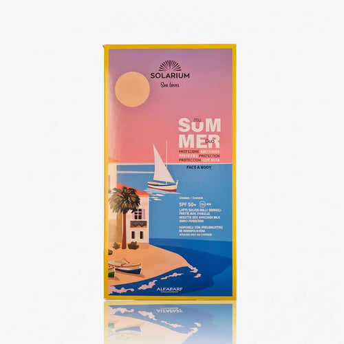 Solarium MY SUMMER DUO 2026 SPF 50+  FACE&BODY latte solare spf50+ e doposole
